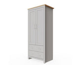 Lincoln 2 Door Wardrobe- Light Grey
