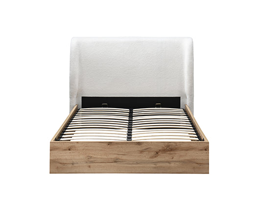 Halfden King Ottoman Bed- White