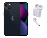 Refurbished Apple iPhone 13 Midnight with Wireless Headphones
