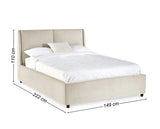 Maddock Ottoman Storage Bed Beige - King