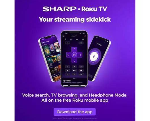 SHARP Roku TV 24" Smart HD Ready HDR LED TV