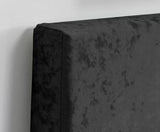 Berlin Black Crushed Velvet Bed - King