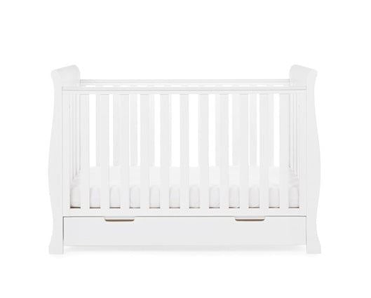 Seren Mini Cot Bed + Moisture Mngmnt Mattress - White