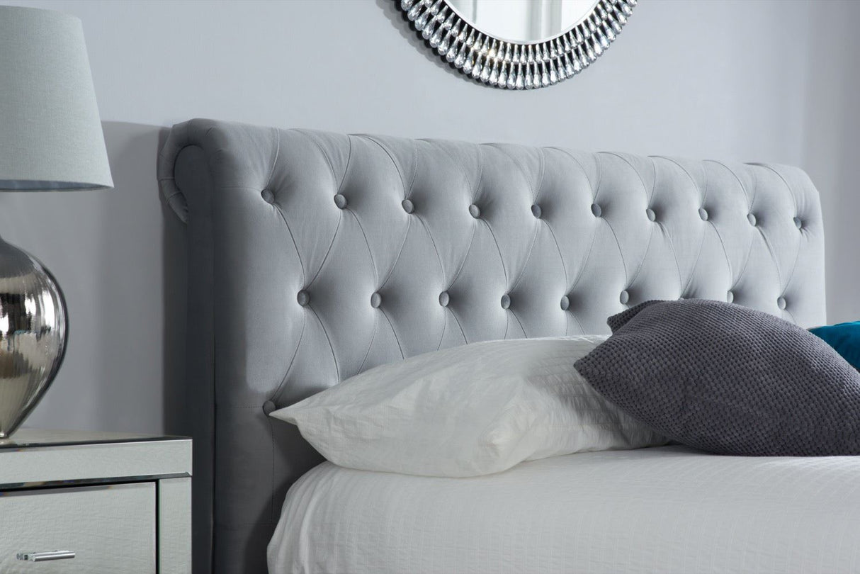 Marlow Super King Bed - Grey