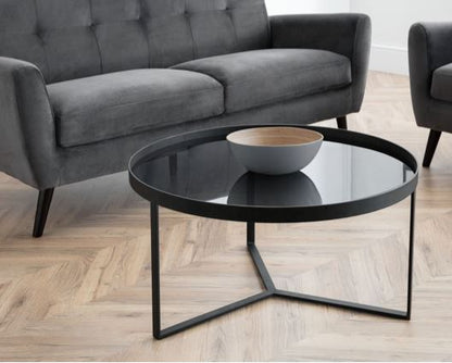 Laney Coffee Table-Smoked Glass