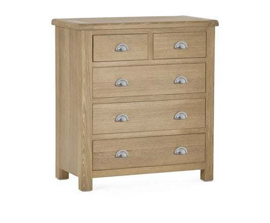 Malani Limed Oak 3+2 Drawer Chest