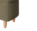 Finlee Boucle Ottoman- Natural Mushroom