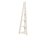 Corner Ladder Bookcase-White