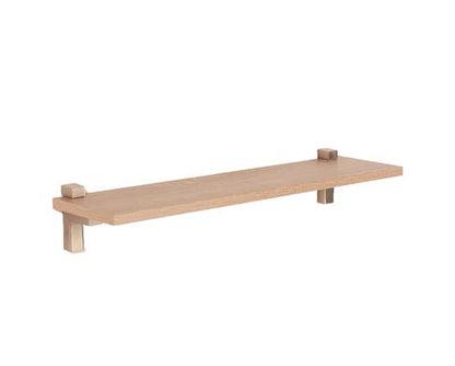 Levant 60cm slim shelf with "L" shape bracket - oak