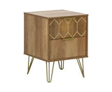 Oslo 2 Drawer Bedside- Mango