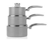 Swan Retro 5 Piece Pan Set Grey