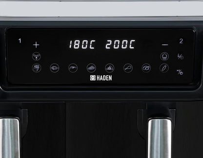 Haden 9.5L Dual Basket Air Fryer and Set of 2 Trays