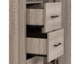 OLIVER 1 DOOR 3 DRAWER OPEN SHELF WARDROBE - LIGHT OAK EFFECT