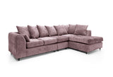 Heidi Right Hand Facing Corner Sofa Plus - Pink