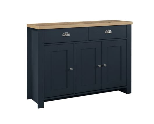Harper 3 Door 2 Drawer Sideboard - Navy
