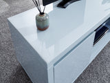 Arctic High Gloss LED TV Unit-Grey