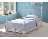 Melissa Single Bed Frame - Ivory