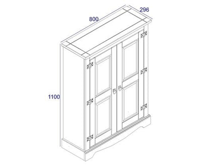 Corona 2 door cupboard unit