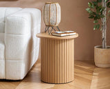Axel Fluted Side Table - Oak
