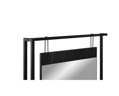 Zulu Dressing Table with Mirror-Black Finish