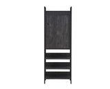 Zulu Storage Cabinet with 1 Door & 3 Shelves-Black