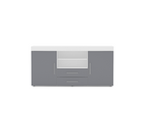 Edgeware 2 Door 2 Drawer Sideboard- White & Grey