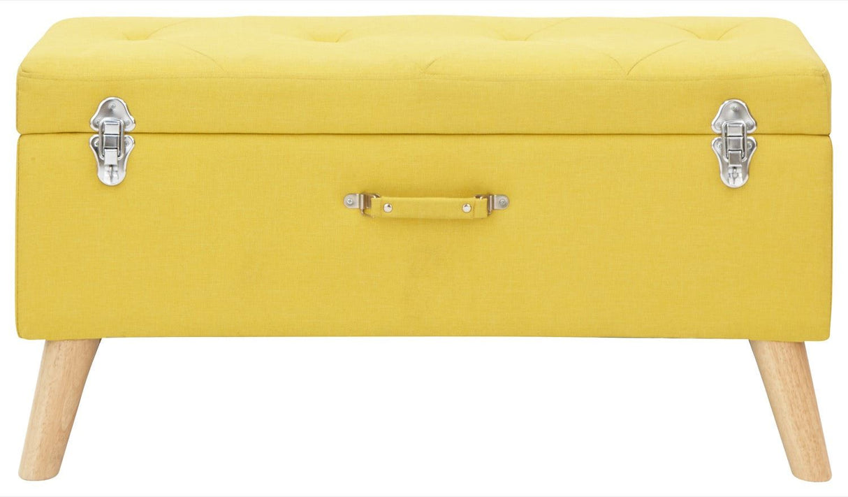 Maisie Large Storage Ottoman-Mustard