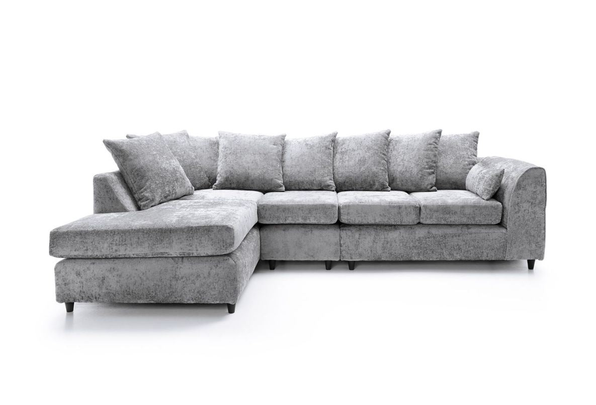 Heidi Left Hand Facing Corner Sofa Plus - Light Grey