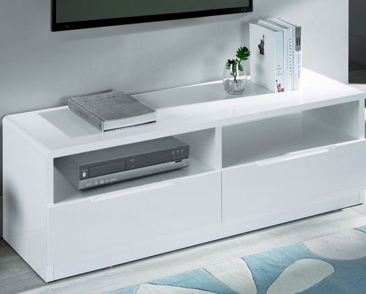 Empire High Gloss 2 Drawer Media Unit