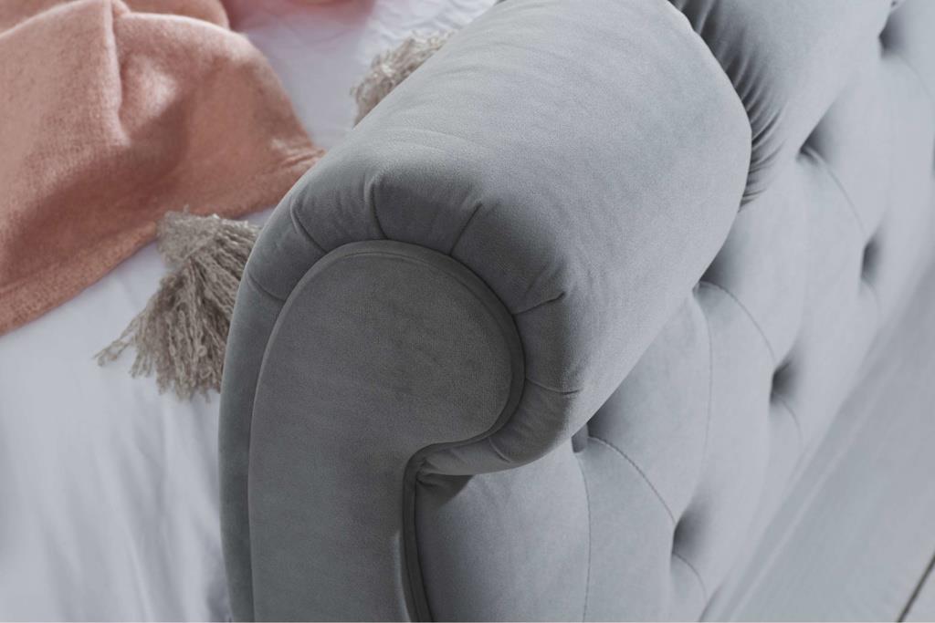 Compton King Bed - Grey