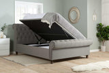Charlton Side Lift Ottoman King Bed - Grey