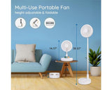 Adjustable Standing Pedestal Fan with Remote