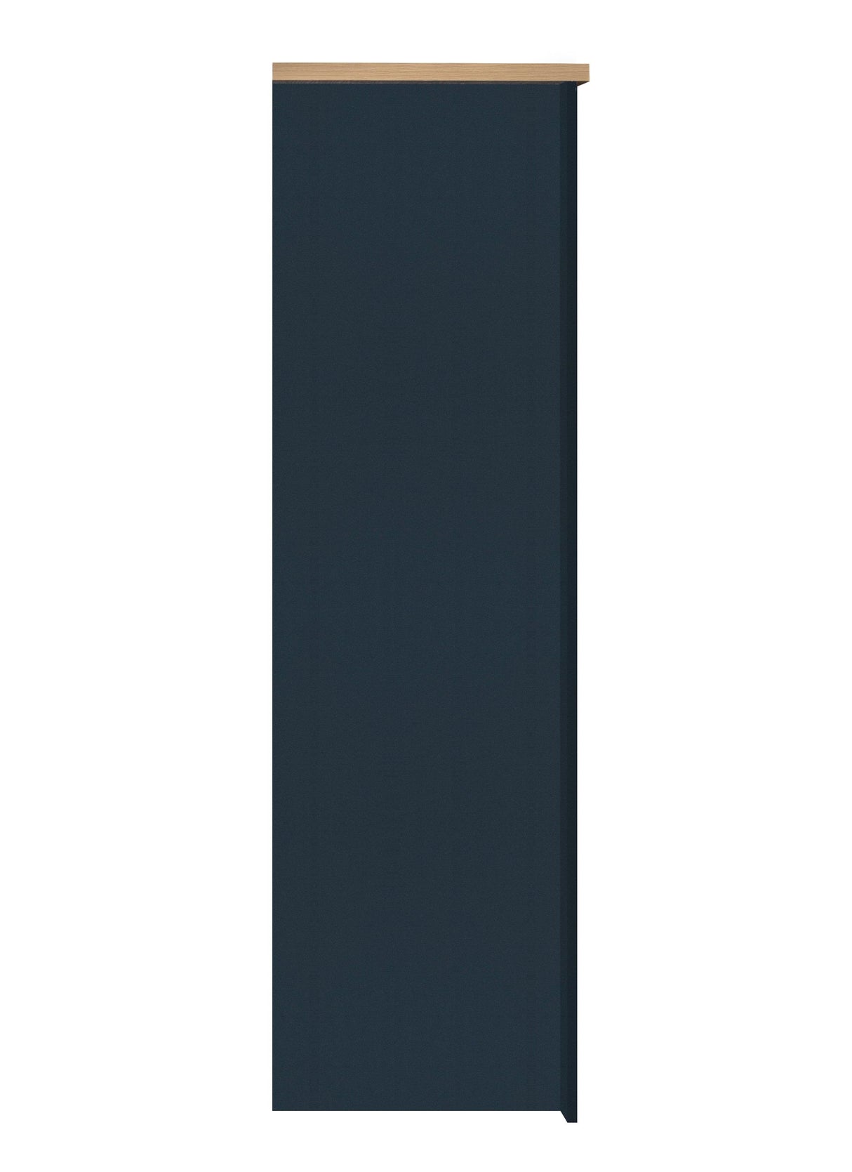 Harper 3 Door Wardrobe - Navy Blue & Oak