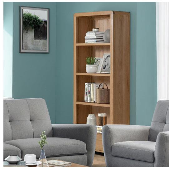 Curvus Oak Tall Bookcase