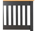 MONACO 5' HIGH END BED - DARK GREY/OAK EFFECT