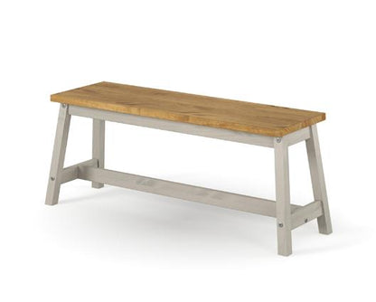 Corona live edge large dining bench