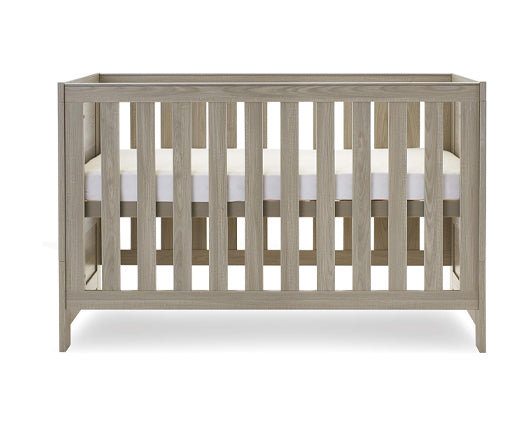 Nina Cot Bed & Under Drawer - Grey Wash & White