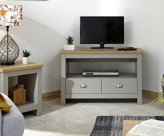 Lachlan Corner TV Unit- Grey