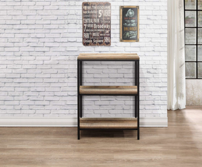 Downtown 3 Tier Bookcase- Rustic