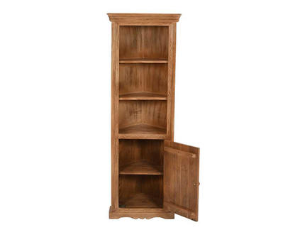 Athena Mango Wood Corner Bookcase