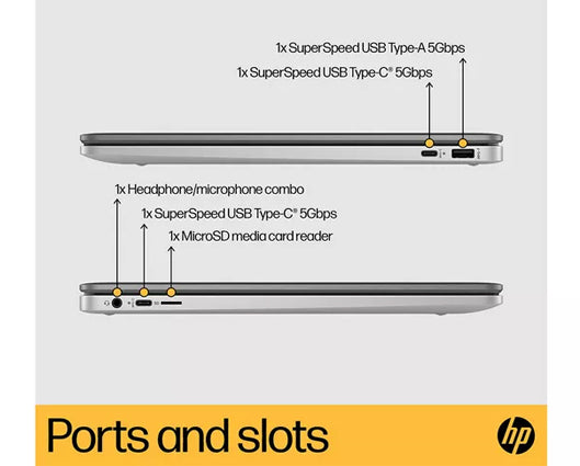 HP 15a-na0503sa 15.6" Chromebook - Intel® Celeron®,128 GB eMMC, Silver