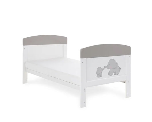 Elephants Grey Cot Bed & Under Drawer