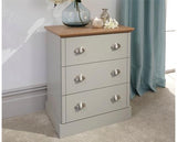 Kinsley 3 Drawer Chest-Grey