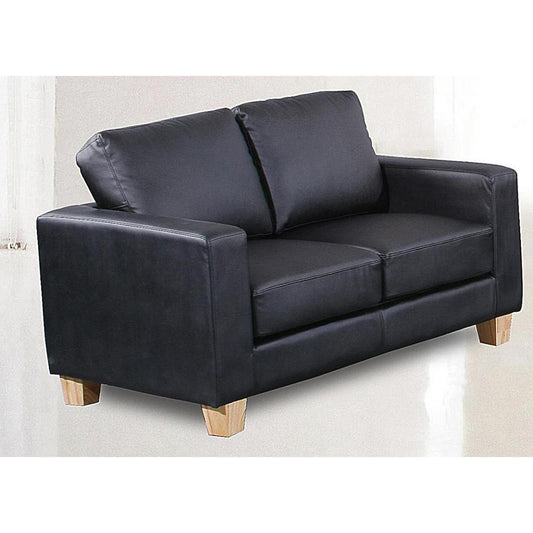 Chesterfield 2 Seater Sofa PU Black