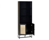 Petra Tall Bookcase- Black
