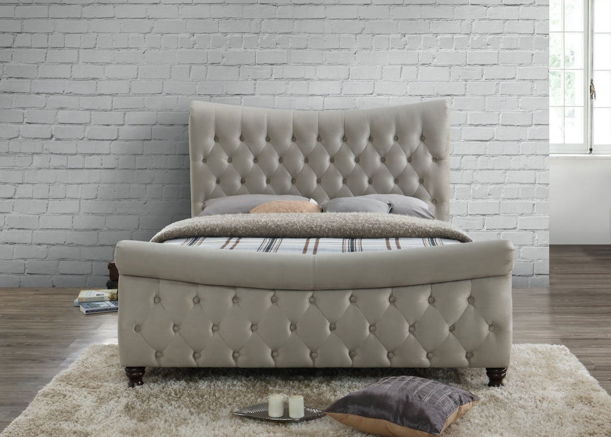 Callan Super King Bed - Cream