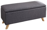 Secreto Ottoman Storage Unit-Charcoal Grey