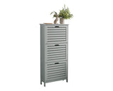 Ben 3 Tier Shoe Cabinet-Grey