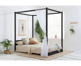 Darwin Four Poster King Bed - Black