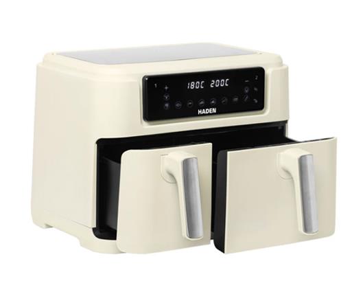 Haden 9.5L Dual Basket Air Fryer Cream